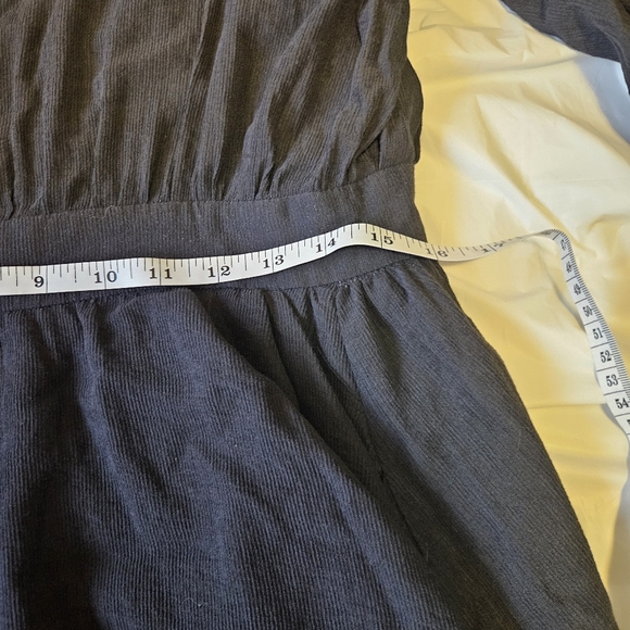 Airspace long sleeve open button up back midi peasantcore dark academia dress - Picture 8 of 14